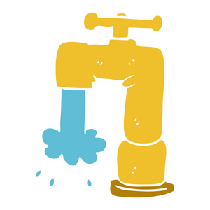 卡通涂鸦浇注水龙头照片