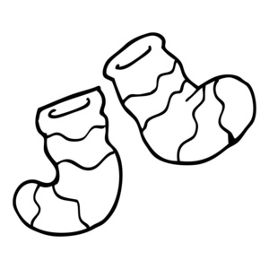 卡通袜子画线卡通条纹袜子照片