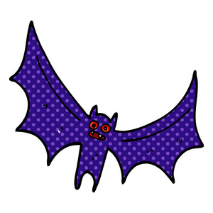 卡通涂鸦蝙蝠万圣节概念图片