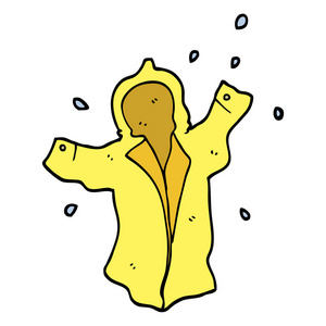 雨衣卡通手绘涂鸦式卡通湿雨衣照片