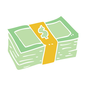 平色风格卡通现金照片