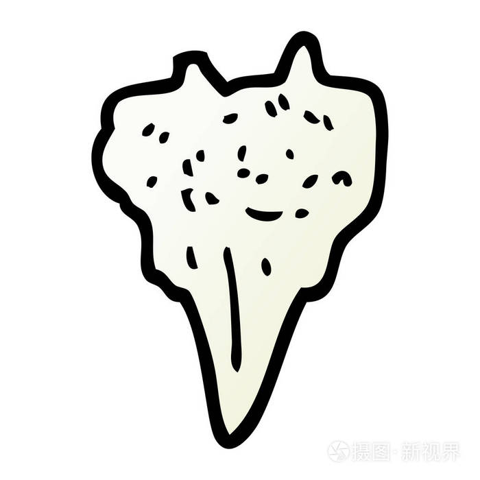 矢量梯度插图卡通狗牙插画-正版商用图片147g4q-摄图新视界