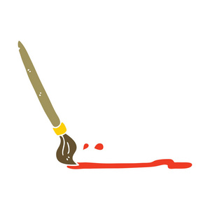 平色风格卡通画笔图片