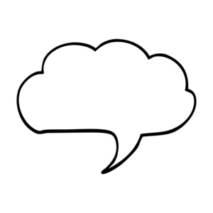 线描卡通表情泡泡图片