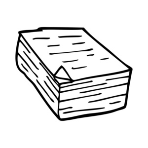 画线卡通纸堆照片