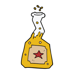 卡通涂鸦实验药水图片