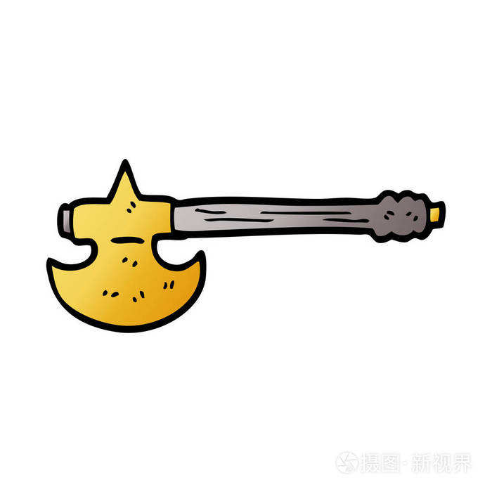 卡通涂鸦金斧头