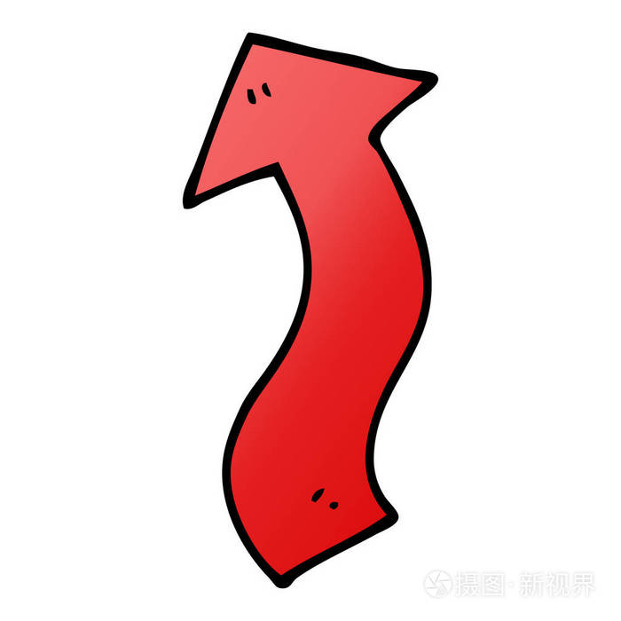 卡通涂鸦导向箭头