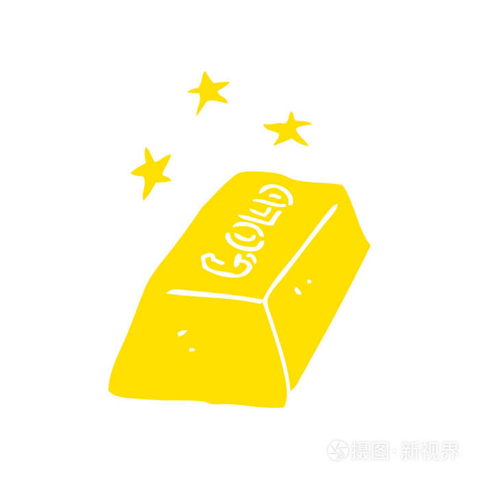 金条平面彩色插图插画-正版商用图片147lws-摄图新视界