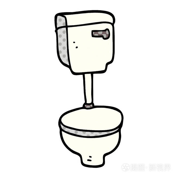 卡通涂鸦封闭厕所插画-正版商用图片147o1y-摄图新视界