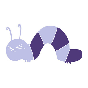 动画片毛毛虫卡通毛毛虫的矢量插画卡通快乐毛毛虫卡通快乐毛毛虫的