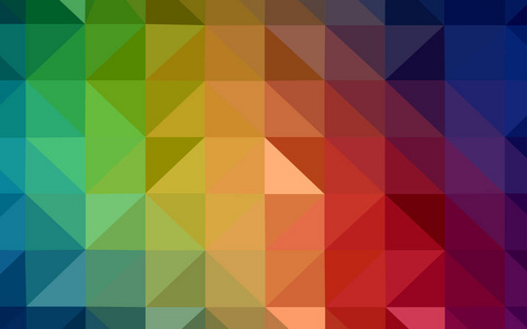 深色多色矢量三角形马赛克覆盖。 彩色插图的多边形风格与梯度。 您的网站的新纹理。