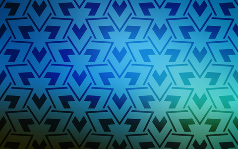 深蓝矢量纹理与三角形风格。用三角形，线条抽象梯度插图..壁纸模板..