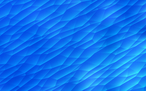 浅蓝矢量模板与晶体，三角形。用一组彩色三角形插图。现代模板为您的登陆页面..