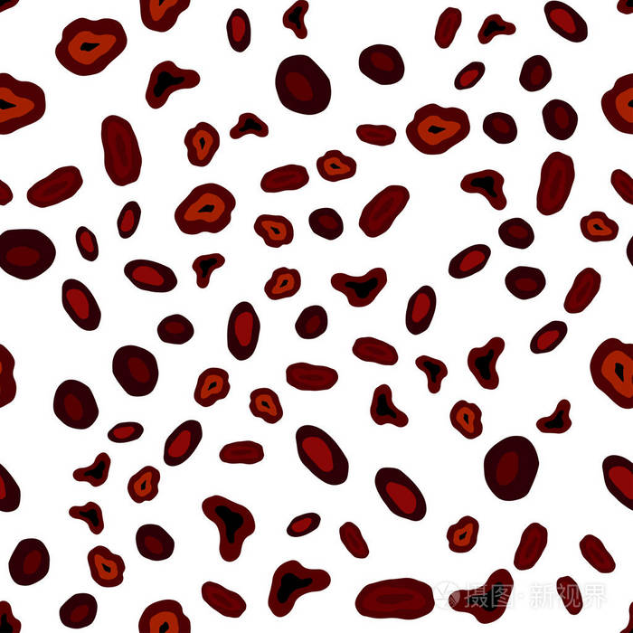 覆盖有斑点美丽的彩色插图与模糊的圆圈在自然风格窗帘窗帘的图案设计