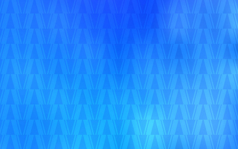 浅蓝矢量背景与线条，三角形。插图用一组五颜六色的三角形，线条..小册子单张图案