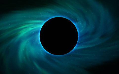 浅绿色矢量纹理与黑洞星系。 插图与彩色银河恒星和黑洞。 黑色星期五广告广告设计。