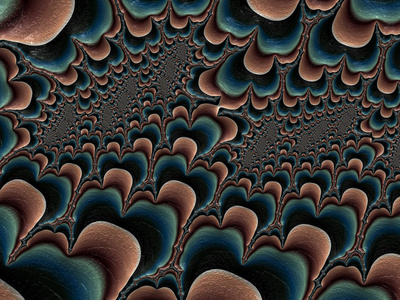 抽象纹理分形曲线在蓝色和棕色的艺术作品,用于创造性的艺术设计和