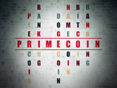 Cryptocurrency 理念 纵横字谜中的 Primecoin