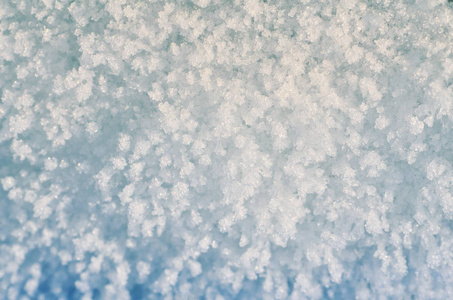 自然冬季背景。雪白的质地。雪质地的背景。圣诞节冬季背景