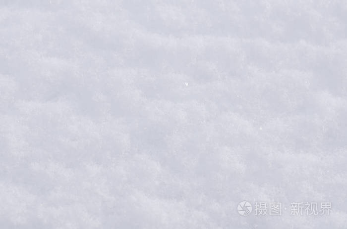 雪白的表面.雪花纹理照片