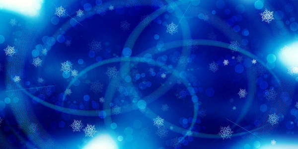 节日圣诞蓝色背景与 bokeh, 发光, 光, 雪