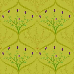 图案抽象花紫色植物区系绿叶