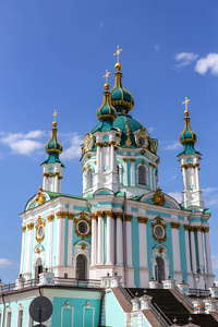 乌克兰基辅市圣安德鲁斯教堂