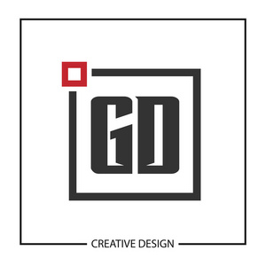 初始字母gd标志模板设计照片