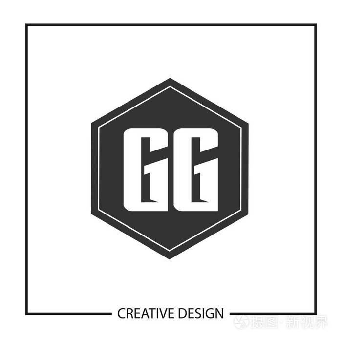 初始字母gg标志模板设计