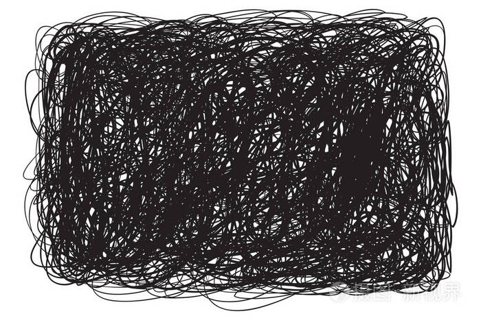 混乱模式. 潦草的素描. 背景与行数组. 复杂的混沌纹理. 艺术创作.