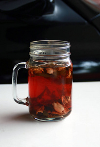 (虎) 喝水草本茶为使药用饮料姜治疗感冒的保健食品中药饮品中药饮品