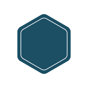 设计模板五边形徽章或框架.简单的最小横幅中的普通几何形状.