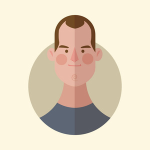 男人卡通脸图片-男人卡通脸素材-男人卡通脸插画-摄图新视界