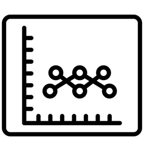 业务分析图表隔离向量图标，可以非常容易地编辑或修改。