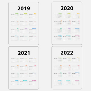  2022 template.Calendar design.Yearly calendar vector design sta