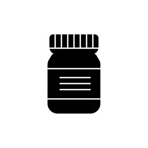  white vector illustration of lacquer, varnish or paint bottle. 