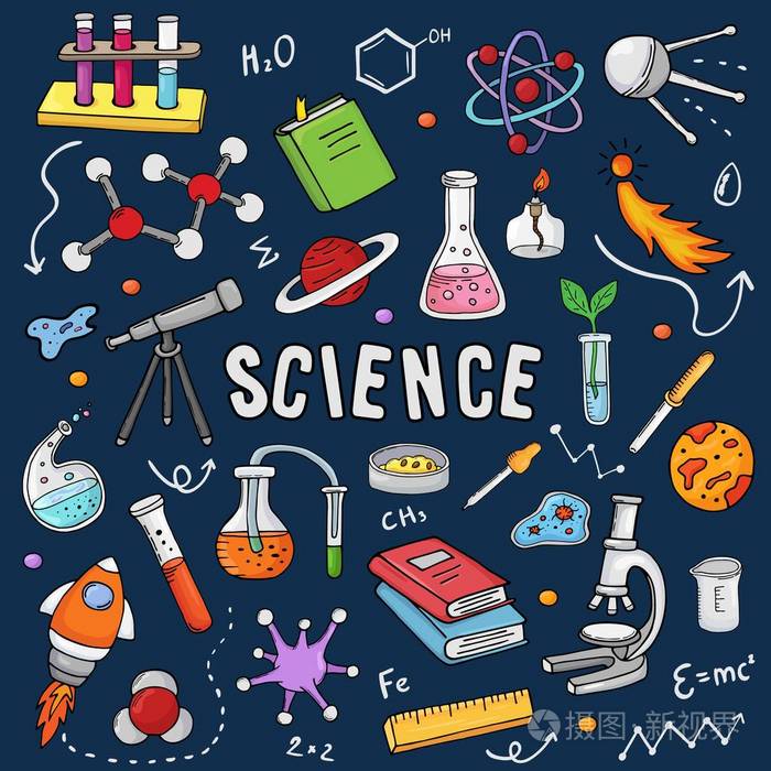 举报实验室研究化学实验科学科学家物理实验室图标集化学科学概念背景