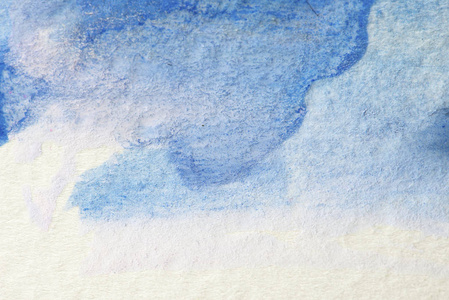 水彩画奥伯尔白色背景水彩画上的抽象手绘艺术,纹理背景照片