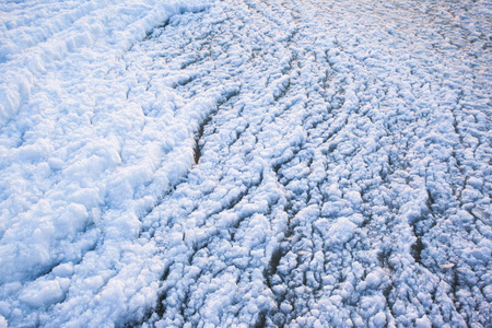 冰面上冰冷的海底纹理图片