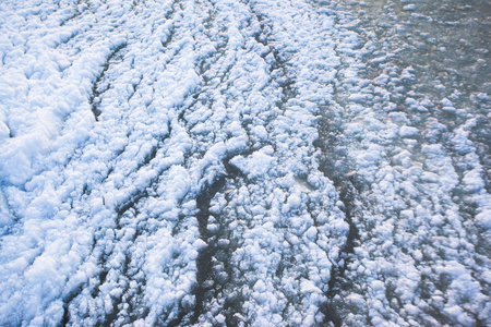 冰面上冰冷的海底纹理图片