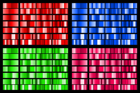 红色绿色蓝色和粉红色金属梯度
