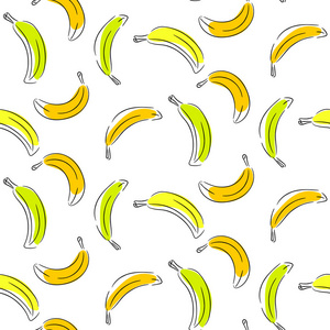 香蕉无缝矢量模式