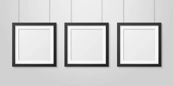 用于模拟,演示文稿的空海报框架设计模板照片