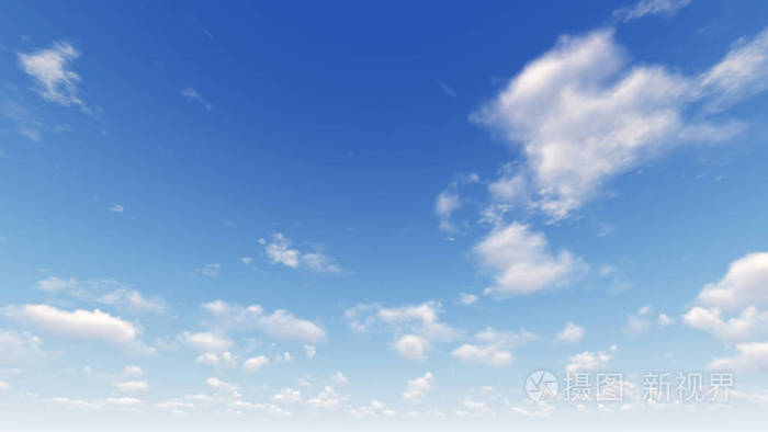 背景蓝色天空背景小云3渲染