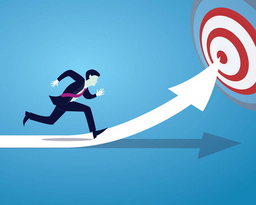 矢量图:商家喷灯按方向箭头符号运行,快速概念照片