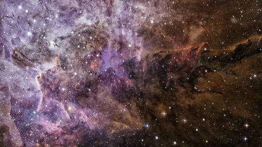 太空中抽象的科学背景星系和星云。 由美国宇航局提供的这幅图像的元素