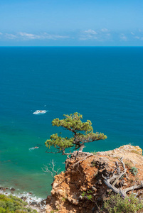 克里米亚半岛春季马丹角保护区美丽的克里米亚景观