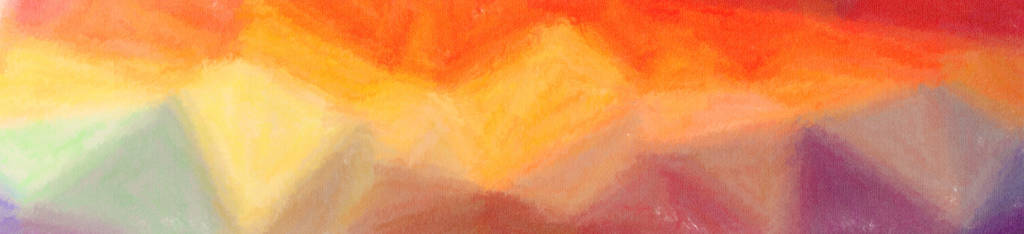 抽象橙色和棕色蜡蜡笔横幅背景插图
