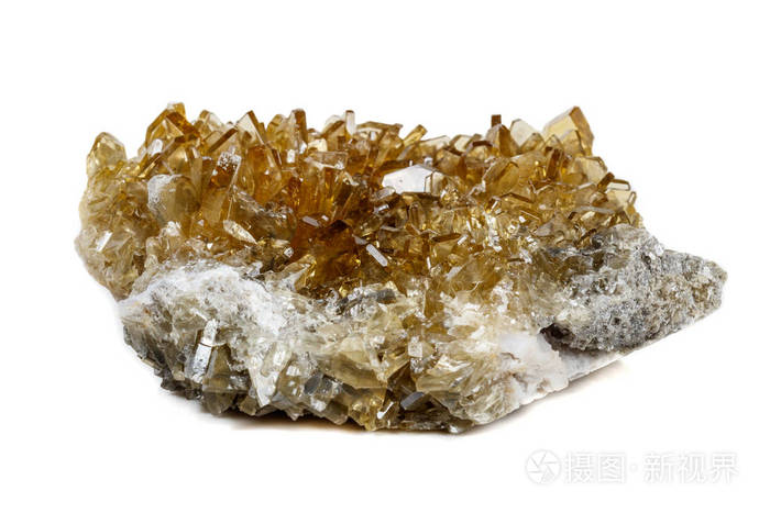 白色背景上的重晶石白色背景上的重晶石